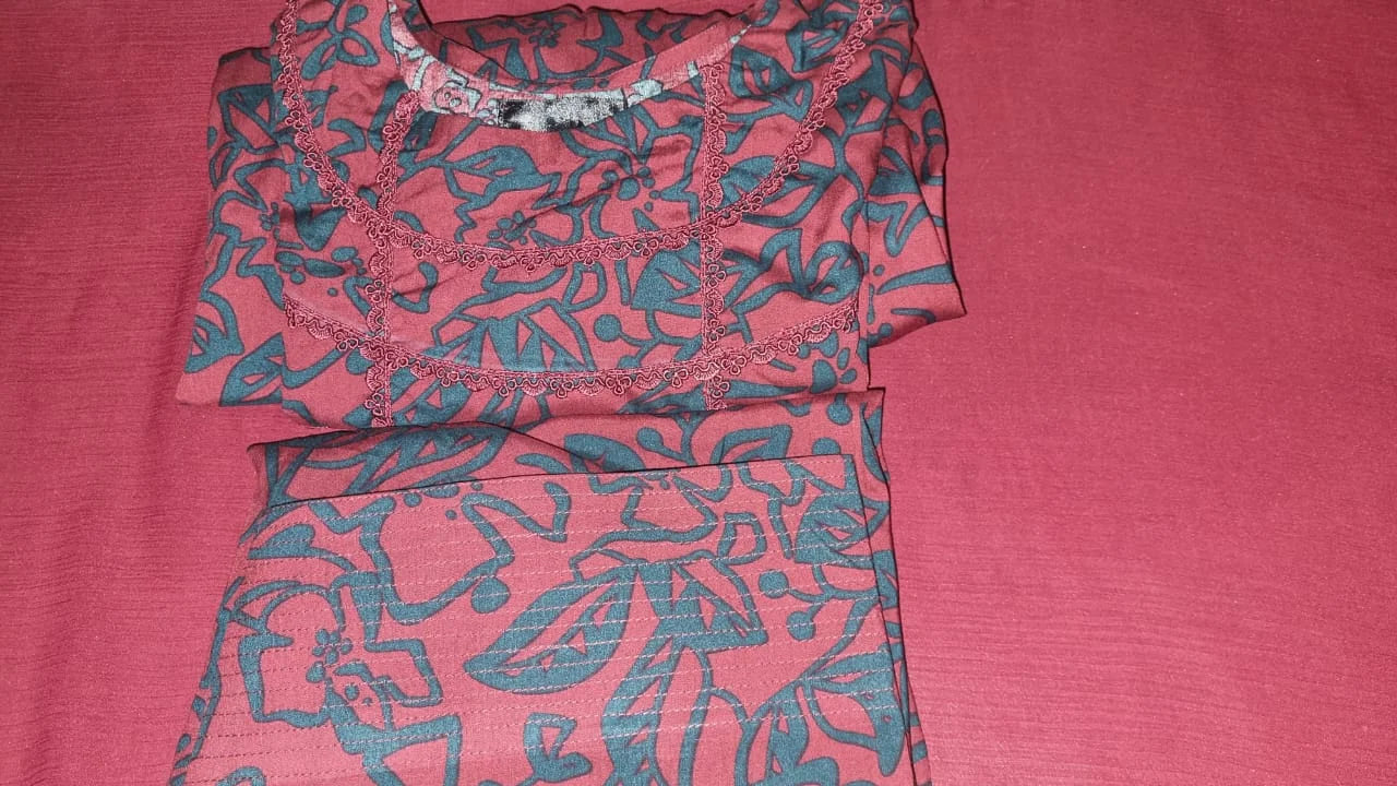 2 Piece Burgundy Bloom Frock