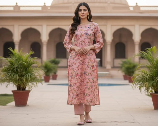 2 Piece Floral Dress