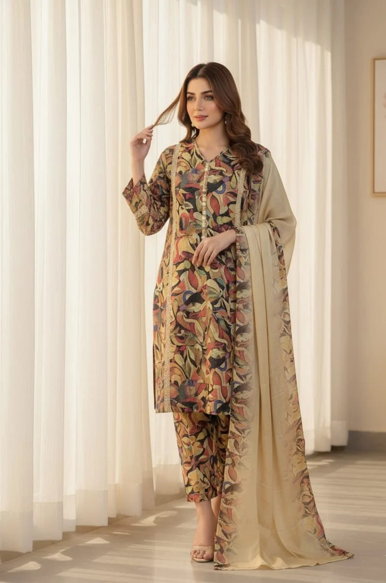 3 Piece The Festive Bloom Ensemble Dress