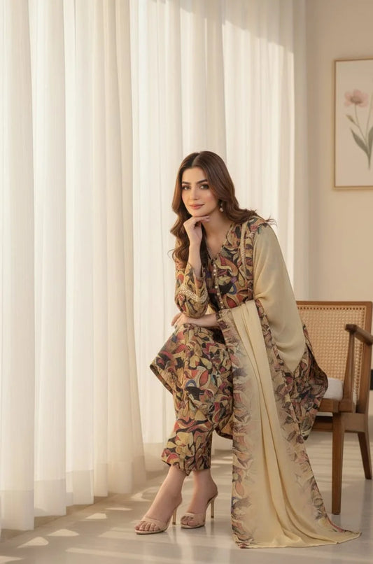 3 Piece The Festive Bloom Ensemble Dress