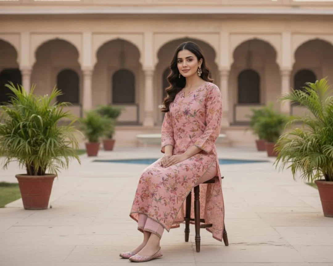 2 Piece Floral Dress